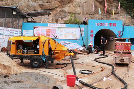 远距离喷浆机-环保无粉尘1000米湿喷,回弹率≤10%、节省废料30%[泵泵达]