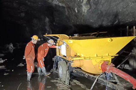 防爆混凝土泵车-高压输送1000米,输送方量50m³/h[泵泵达]